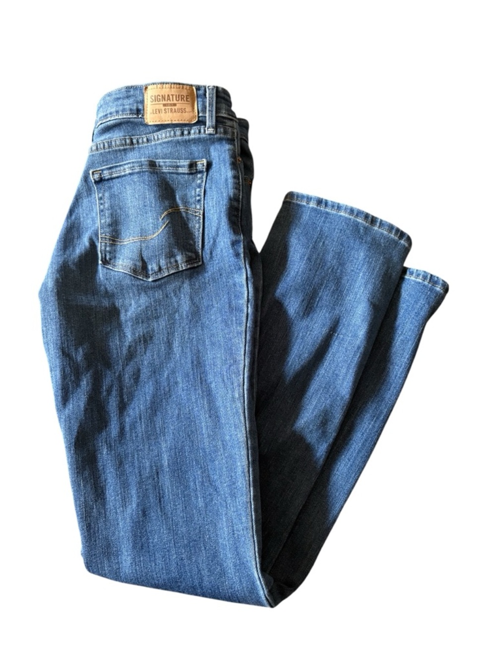 Levi's Signature Blue women’s Straight Jeans size 4m‎
